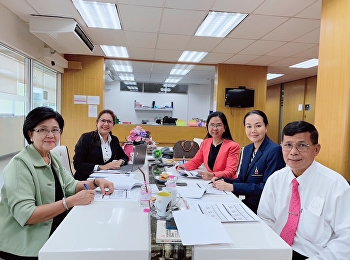 Meeting to prepare the Rajabhat
Strategic Project in Local Development
for the Fiscal Year 2026 on 31 October
2024 at 11.00 hrs. Dr. Nantiya Noichan
and the lecturers of the course held a
meeting to discuss the preparation of
the Rajabhat Strategic Projec