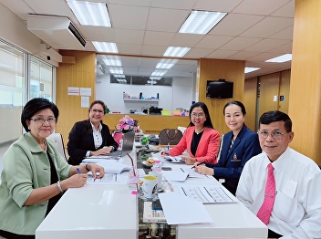 Meeting to prepare the Rajabhat
Strategic Project in Local Development
for the Fiscal Year 2026 on 31 October
2024 at 11.00 hrs. Dr. Nantiya Noichan
and the lecturers of the course held a
meeting to discuss the preparation of
the Rajabhat Strategic Projec